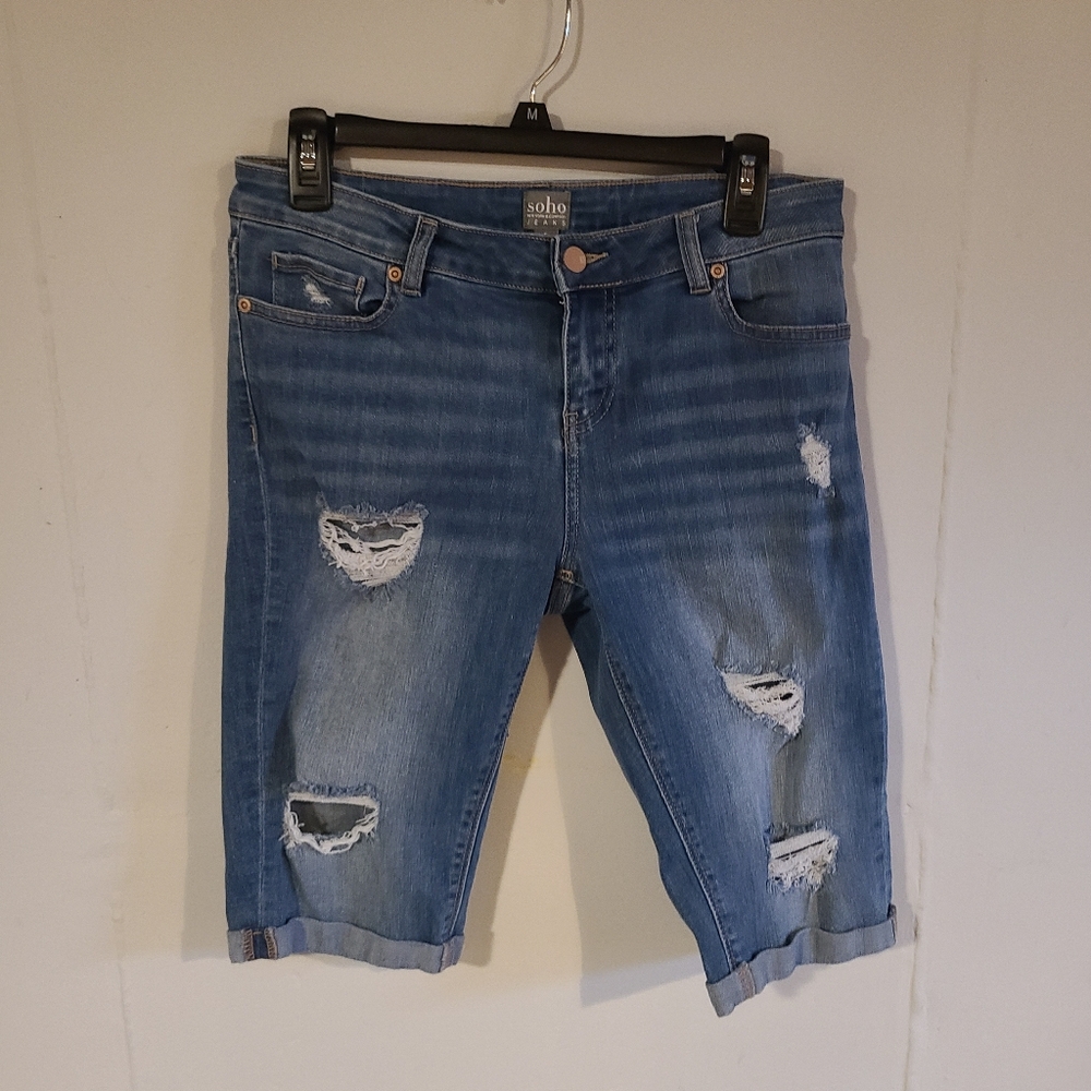 Womans denim shorts/long Size 6